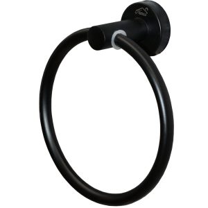N025-B Round Towel Ring Black