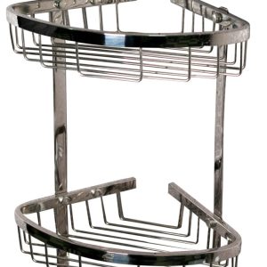 N124 - Double Wire Corner Shelf