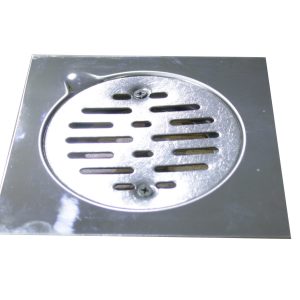 N148  D2375 Floor Strainer 15cm square Polish
