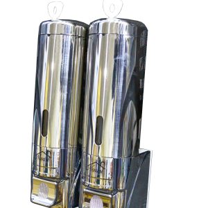 N202  Double Soap Dispenser  ABS  Stainless Steel  600ml