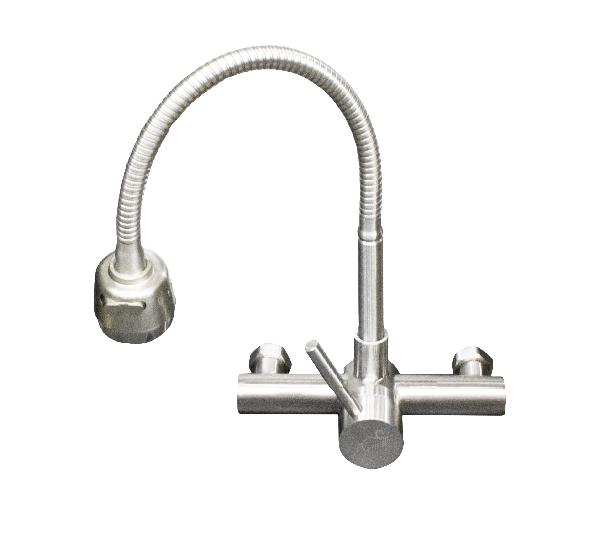 KM3051 ( SS304 Long Neck Kitchen Bib Mixer with Adjustable Nob )