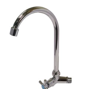 P012 - Long Neck Kitchen Bib Tap that is Chrome Plated ABS