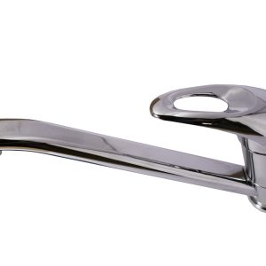 P014 - Long Nose Kitchen Mixer Chrome Plated ABS with Flex Enabled