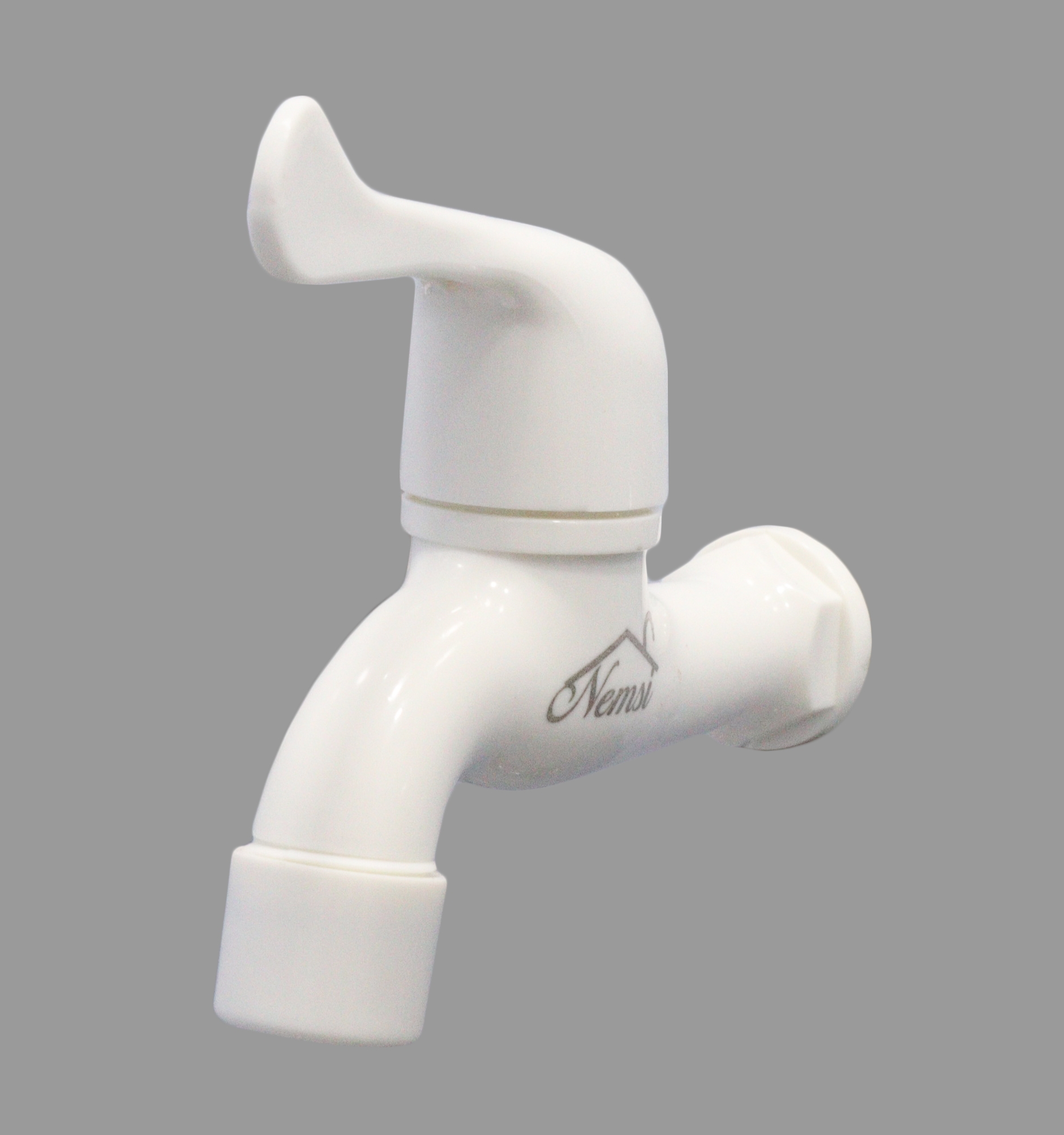 P017 ( Bib Tap – White Plastic )